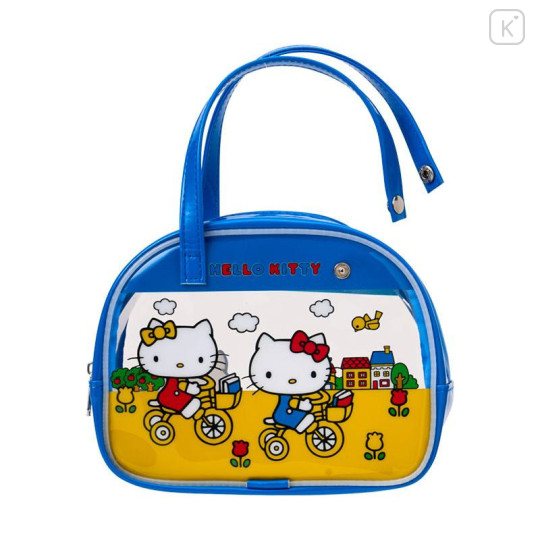 Japan Sanrio Boston Bag Style Pouch - Hello Kitty & Mimmy - 6