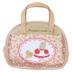 Japan Sanrio Boston Bag Style Pouch - Marron Cream