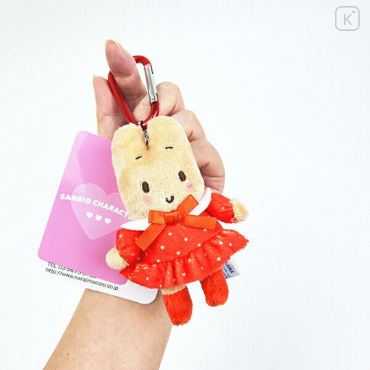 Japan Sanrio Carabiner Mascot Plush Toy - Marron Cream - 3