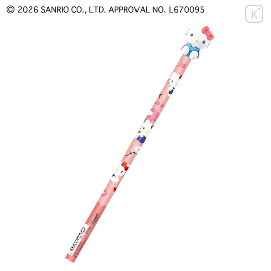 Japan Sanrio Large Mascot 2B Pencil - Hello Kitty - 1