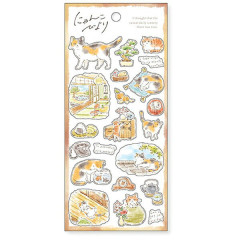 Japan Mind Wave Nyankobiyori Sticker - Engawa