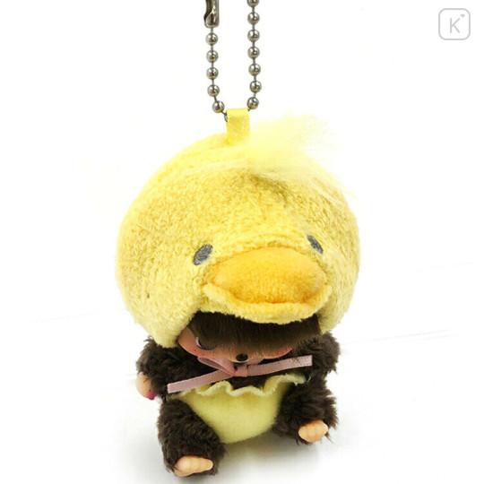 Japan Monchhichi Plush Keychain - Bebichhichi-chan : Chick - 3