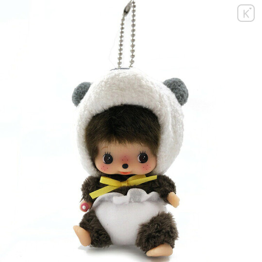 Japan Monchhichi Plush Keychain - Bebichhichi-chan : Panda - 1