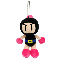 Japan Bomberman Plush Keychain - Black
