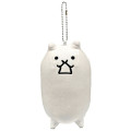 Japan The Battle Cats Mini Fluffy Plush Keychain - Tank Cat - 1