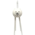 Japan The Battle Cats Mini Fluffy Plush Keychain - Gross Cat - 1