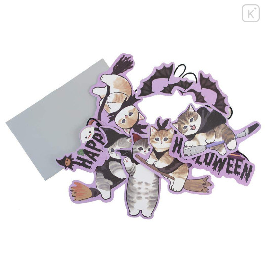 Japan Mofusand Garland Card - Cat Hallonween Witch - 1