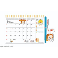Japan Bread Thief Desk Calendar & To Do List - 2027