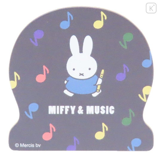 Japan Miffy Wooden Big Clip - Miffy & Music : Black - 1