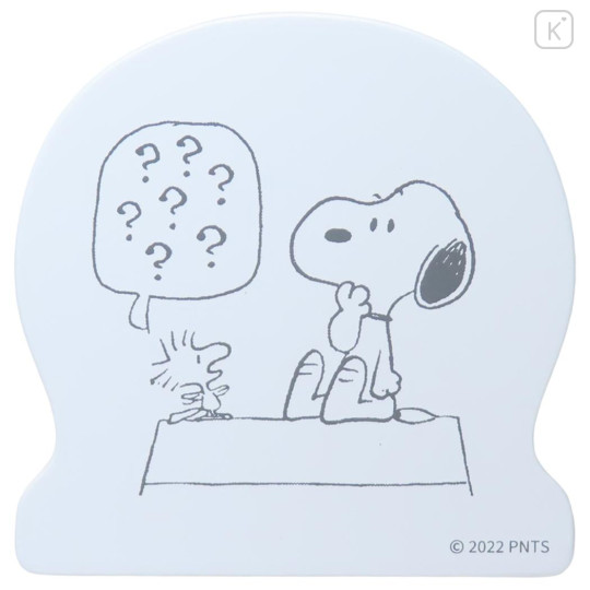 Japan Peanuts Wooden Big Clip - Snoopy & Woodstock : Small Talk White - 1