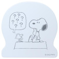 Japan Peanuts Wooden Big Clip - Snoopy & Woodstock : Small Talk White - 1