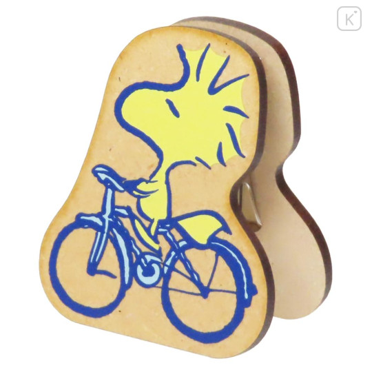 Japan Peanuts Acrylic Memo Clip Stand - Woodstock : Cycling - 1