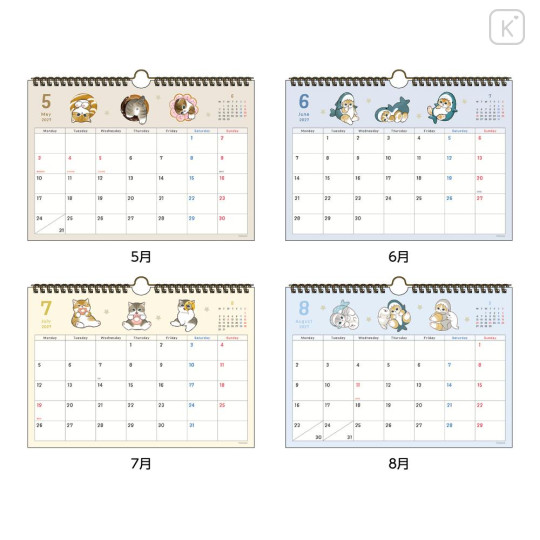 Japan Mofusand A4 Wall Calendar - Cat 2027 - 2