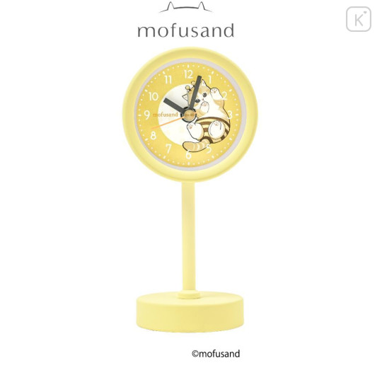Japan Mofusand Decorative Table Alarm Clock on Stand - Cat Bee Honey Yellow - 1