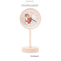 Japan Mofusand Decorative Table Alarm Clock on Stand - Fruit Cat Strawberry Pink - 1