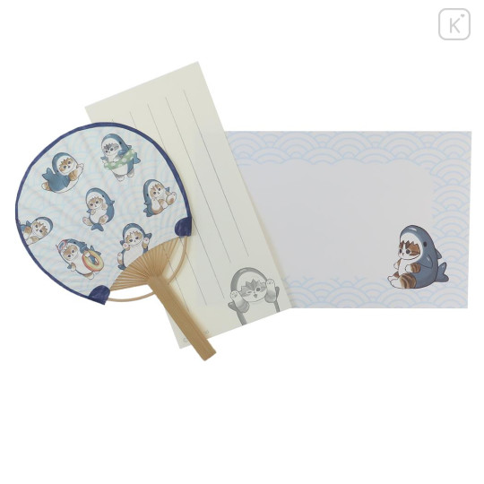 Japan Mofusand Bamboo Fan Card Set - Shark Cat - 1