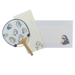 Japan Mofusand Bamboo Fan Card Set - Shark Cat