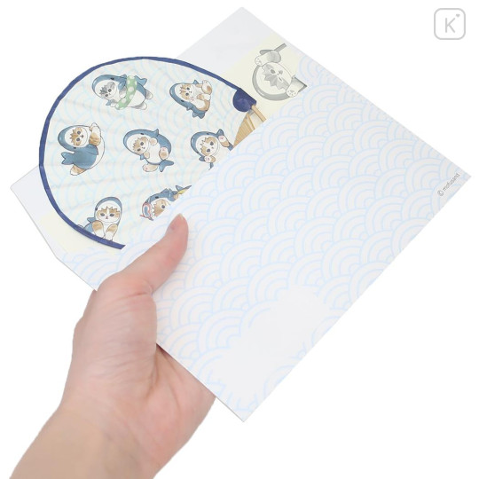 Japan Mofusand Bamboo Fan Card Set - Shark Cat - 3