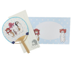 Japan Mofusand Bamboo Fan Card Set - Cat Sea Creature