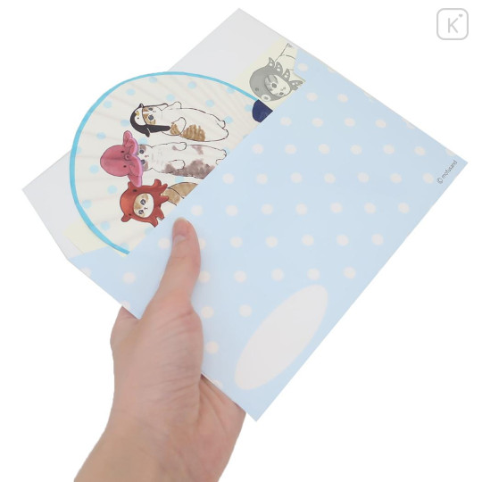 Japan Mofusand Bamboo Fan Card Set - Cat Sea Creature - 3