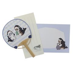 Japan Mofusand Bamboo Fan Card Set - Killer Whale Cat