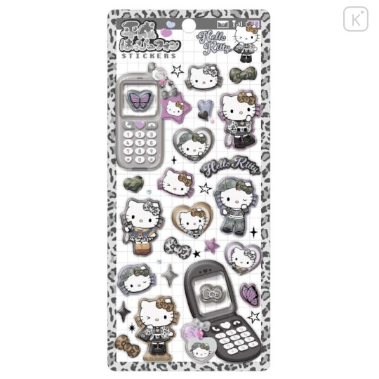 Japan Sanrio Heisei Happy Phone Sticker - Hello Kitty : Grunge Girl - 1