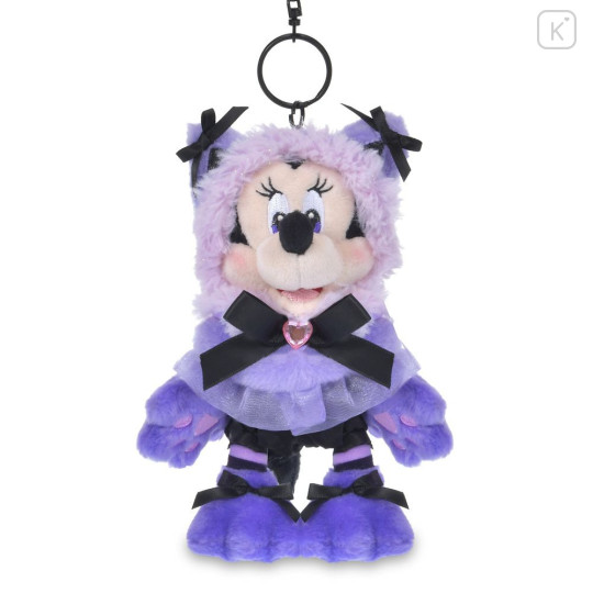 Japan Disney Store Plush Keychain Bag Charm - Minnie : Cat Minnie And Figaro - 1