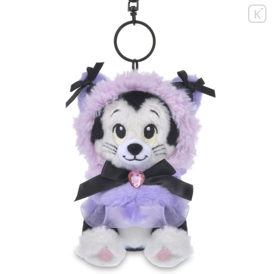 Japan Disney Store Plush Keychain Bag Charm - Cat Minnie And Figaro - 1