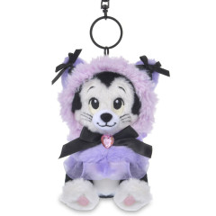 Japan Disney Store Plush Keychain Bag Charm - Cat Minnie And Figaro