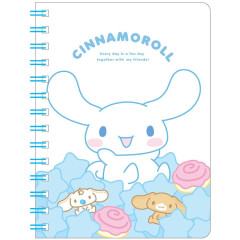 Japan Sanrio B6 Grid Notebook - Cinnamoroll : Fun With Friends Star