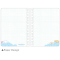 Japan Sanrio B6 Grid Notebook - Cinnamoroll : Fun With Friends Star - 3