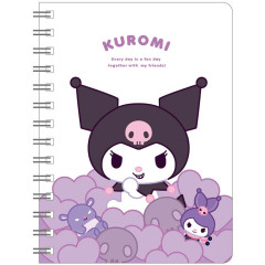 Japan Sanrio B6 Grid Notebook - Kuromi : Fun With Friends