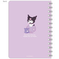 Japan Sanrio B6 Grid Notebook - Kuromi : Fun With Friends - 2