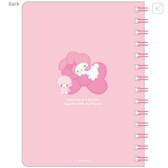 Japan Sanrio B6 Grid Notebook - My Melody : Fun With Friends - 2