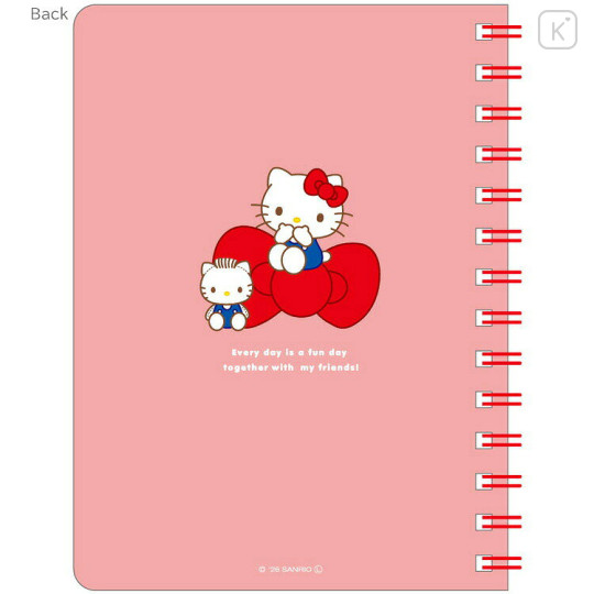 Japan Sanrio B6 Grid Notebook - Hello Kitty : Fun With Friends - 2