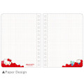 Japan Sanrio B6 Grid Notebook - Hello Kitty : Fun With Friends - 3