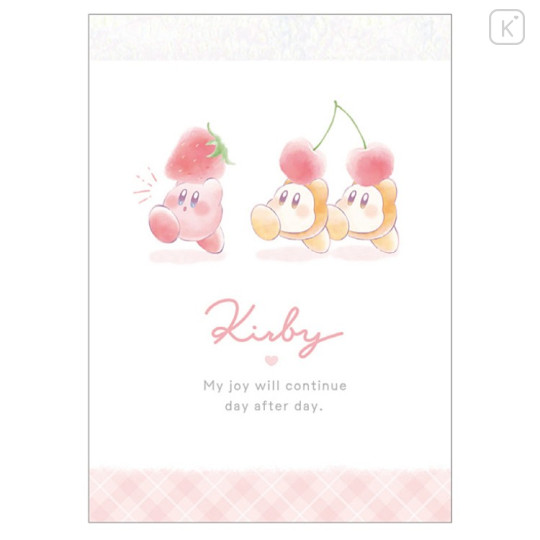 Japan Kirby Mini Notepad - Kirby & Waddle Dee : Fruits - 1