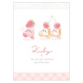 Japan Kirby Mini Notepad - Kirby & Waddle Dee : Fruits - 1