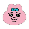 Japan Kawaisouni Squishy Sticky Notes - Panchu Rabbit : Smile - 1