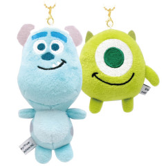 Japan Disney Mascot Holder Connecting Set - Mike & Sulley