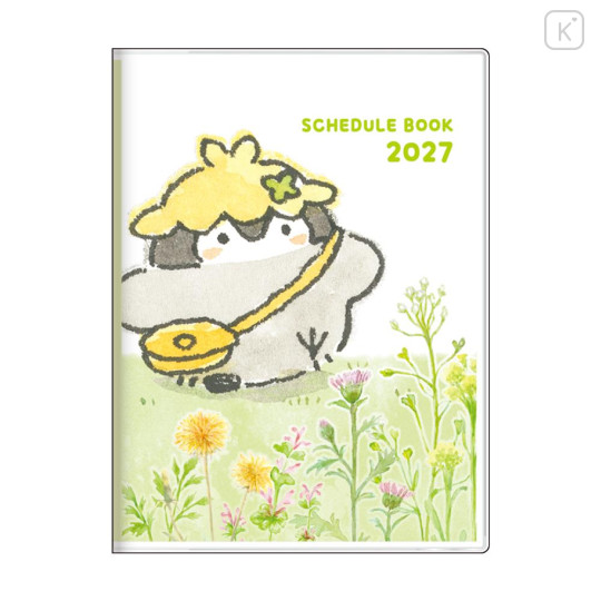 Japan Koupen-chan A6 Monthly Schedule Book - 2027 Flower - 1