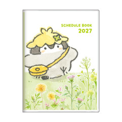 Japan Koupen-chan A6 Monthly Schedule Book - 2027 Flower