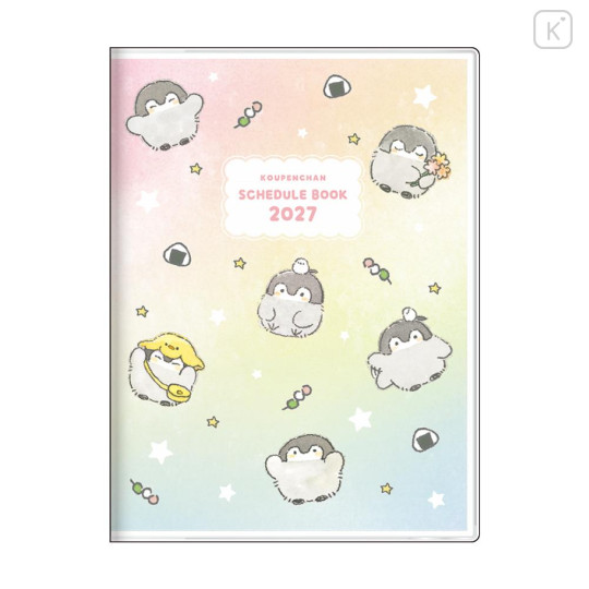 Japan Koupen-chan A6 Monthly Schedule Book - 2027 Happy - 1