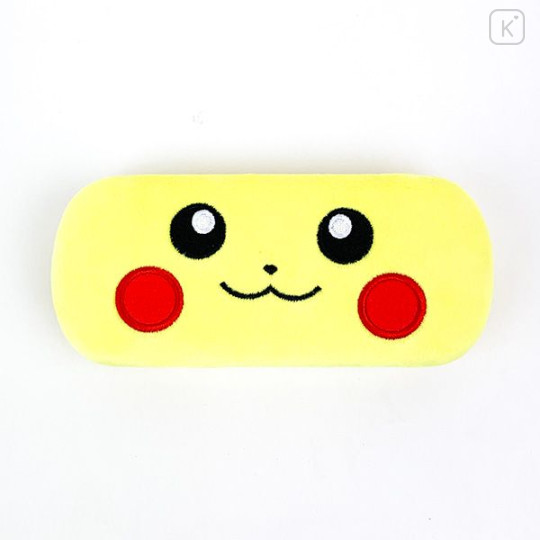 Japan Pokemon Plush Glasses Case - Pikachu - 2