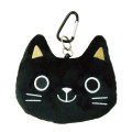 Japan Plush Reel Pass Case - Black Cat - 1