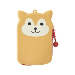 Japan Silicone Card & Coin Pouch - Shiba Inu