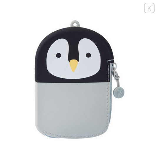 Japan Silicone Card & Coin Pouch - Penguin - 1