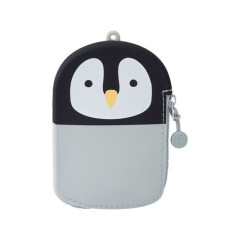 Japan Silicone Card & Coin Pouch - Penguin