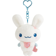 Japan San-X Hanging Plush Toy - Twin Rabbit Angels : San-X Universe Heart