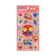 Japan Sanrio Puffy Sticker - Patty & Jimmy